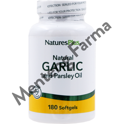 Natures Plus Garlic And Parsley Oil 180 Softgel - Anti Hipertensi - Menteng Farma