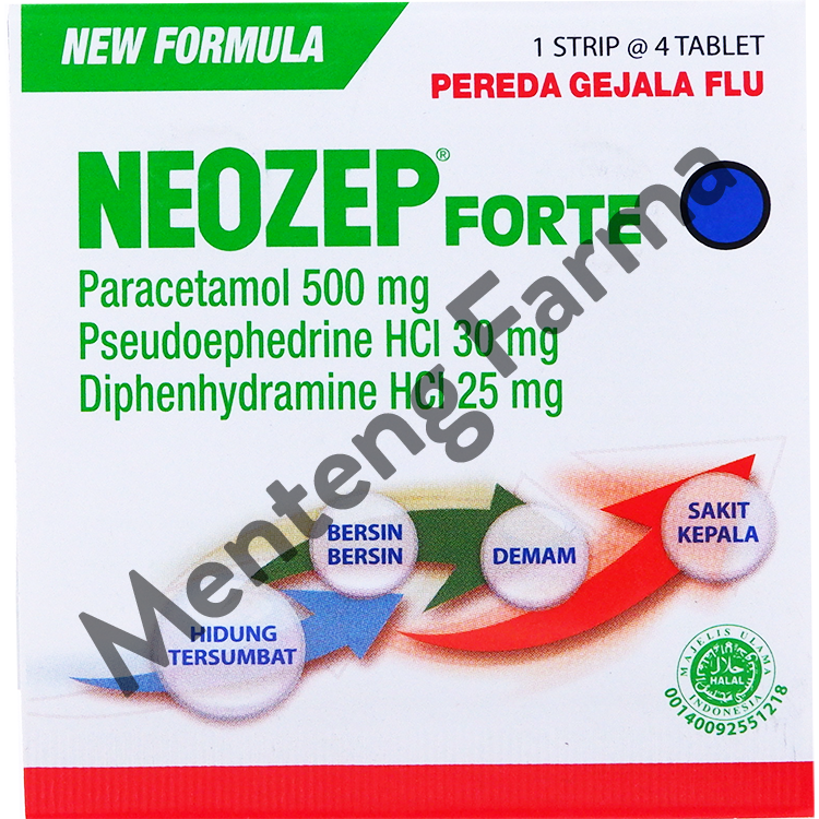 Neozep Forte - Obat Flu dan Hidung Tersumbat - Menteng Farma