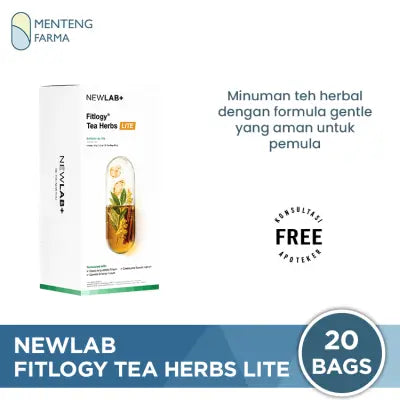 Newlab Fitlogy Tea Herbs LITE 20 Bags - Minuman Teh Herbal untuk Pemula