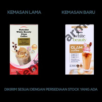 Nutrafor White Beauty Glam Coffee - Minuman Serbuk Dengan Kolagen