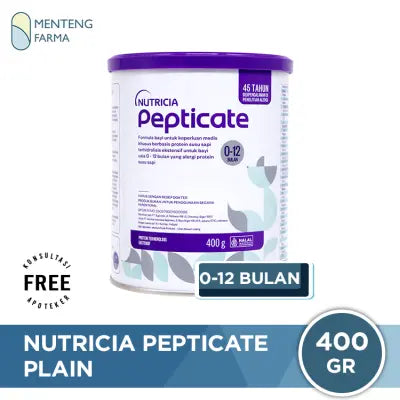 Nutricia Pepticate 400 Gr - Formula Khusus Alergi Susu Sapi