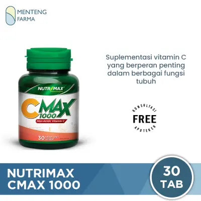 Nutrimax Cmax 1000 30 tablet - Suplemen Kesehatan Daya Tahan Tubuh