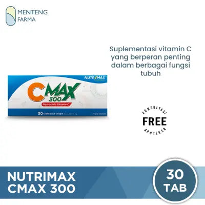 Nutrimax Cmax 300 Mg 30 Tablet - Suplemen Kesehatan Daya Tahan Tubuh