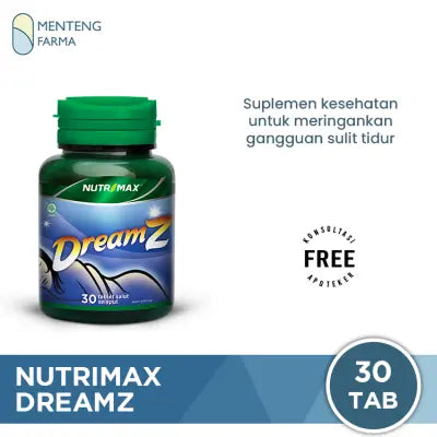 Nutrimax Dreamz 30 Tablet - Suplemen untuk Insomnia atau Susah Tidur