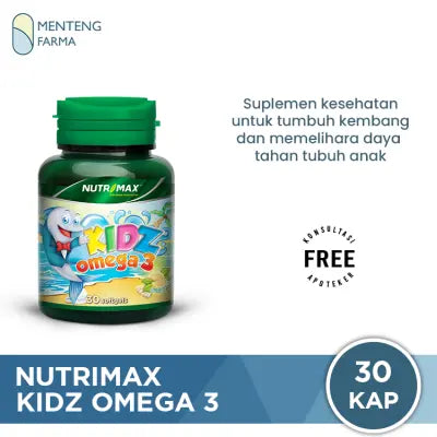 Nutrimax Kidz Omega 3 30 Kapsul - Membantu Memelihara Daya Tahan Tubuh Imun Anak