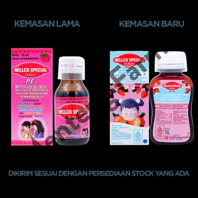 OBH Nellco Special Kids Strawberry 55 mL - Meringankan Gejala Flu Anak