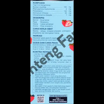 OBH Nellco Special Kids Strawberry 55 mL - Meringankan Gejala Flu Anak