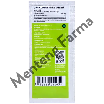 OBH Combi Batuk Berdahak Sachet 7.5 mL - Melegakan Tenggorokan