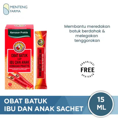 Obat Batuk Cap Ibu dan Anak Sachet 15 mL - Convenient Pack 15ml