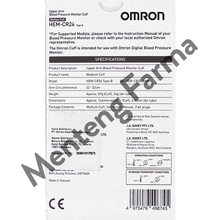 Omron Cuff size M CR24 - Aksesoris Pengukur Tekanan darah