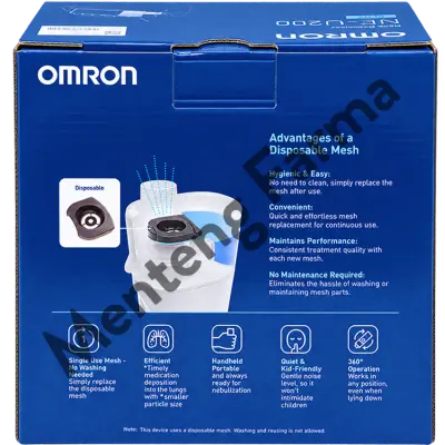 Omron Nebulizer NE-U200 -  Alat Terapi Uap Pernapasan Batuk Pilek Anak Dewasa