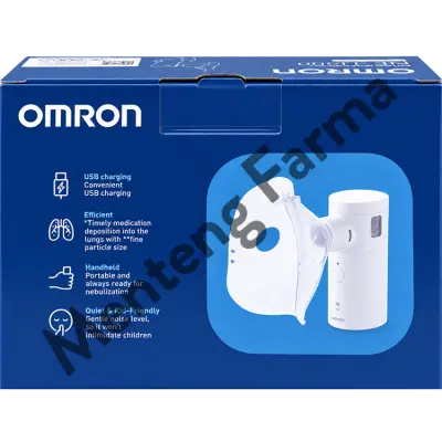Omron Nebulizer NE-U300 -  Alat Terapi Uap Pernapasan Batuk Pilek Anak Dewasa