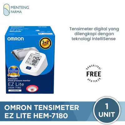 Omron Tensimeter EZ Lite HEM-7180 - Alat Ukur Tekanan Darah Digital