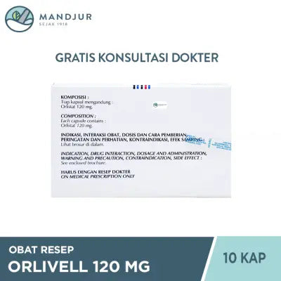Orlivell 120 mg 10 Kapsul
