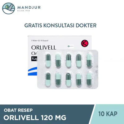 Orlivell 120 mg 10 Kapsul