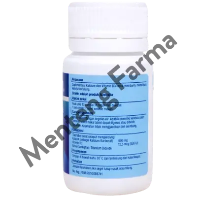 Ostelin Calcium & Vitamin D3 Botol 30 Tablet - Suplemen Kalsium & Vitamin D3 Untuk Memelihara Kesehatan Tulang