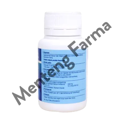Ostelin Calcium & Vitamin D3 Botol 60 Tablet - Suplemen Kalsium & Vitamin D3 Untuk Memelihara Kesehatan Tulang