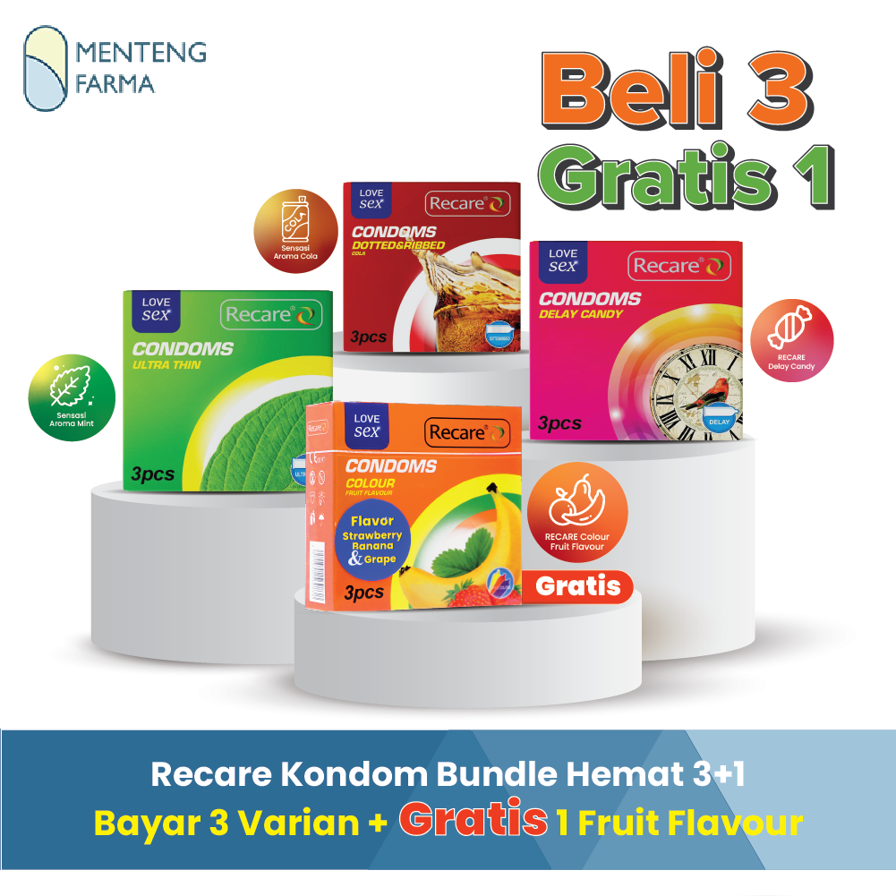 Recare Kondom Bundle Hemat 3+1