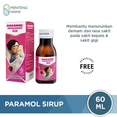 Paramol Sirup 60 mL - Penurun Panas dan Pereda Nyeri