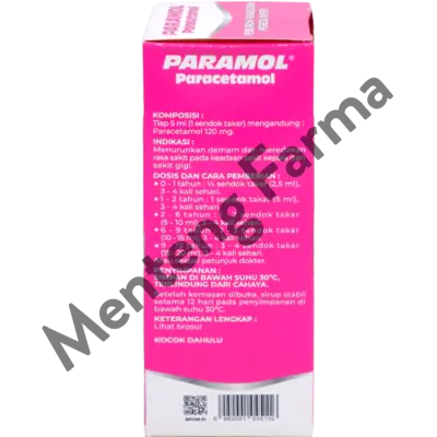 Paramol Sirup 60 mL - Penurun Panas dan Pereda Nyeri