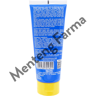 Parasol UV Guard Sunscreen SPF 30 - 100 Gram - Lotion Tabir Surya - Menteng Farma