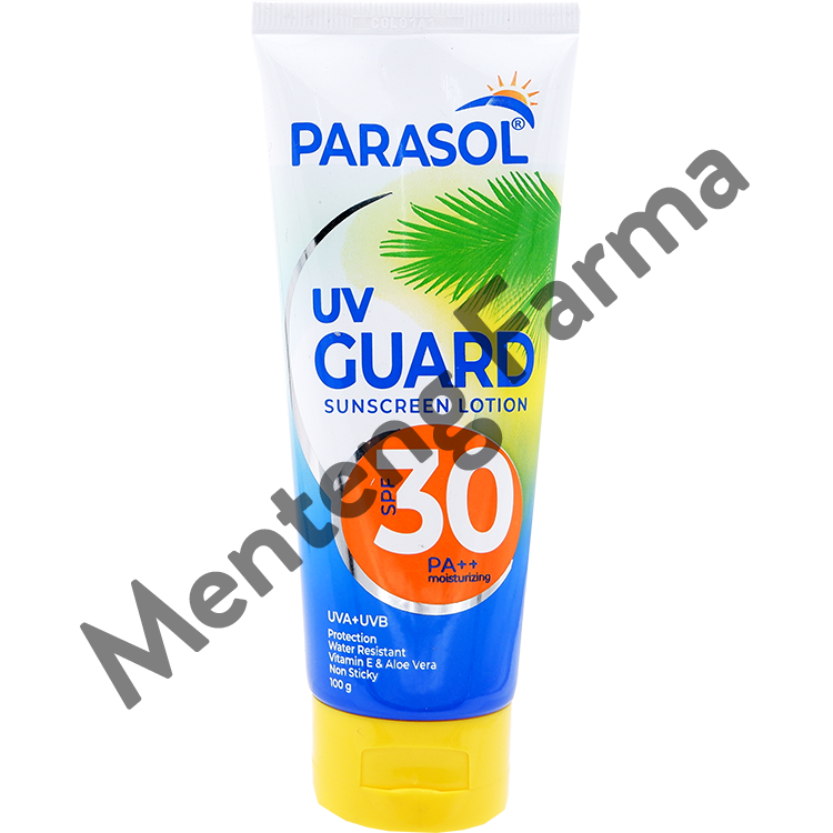 Parasol UV Guard Sunscreen SPF 30 - 100 Gram - Lotion Tabir Surya - Menteng Farma