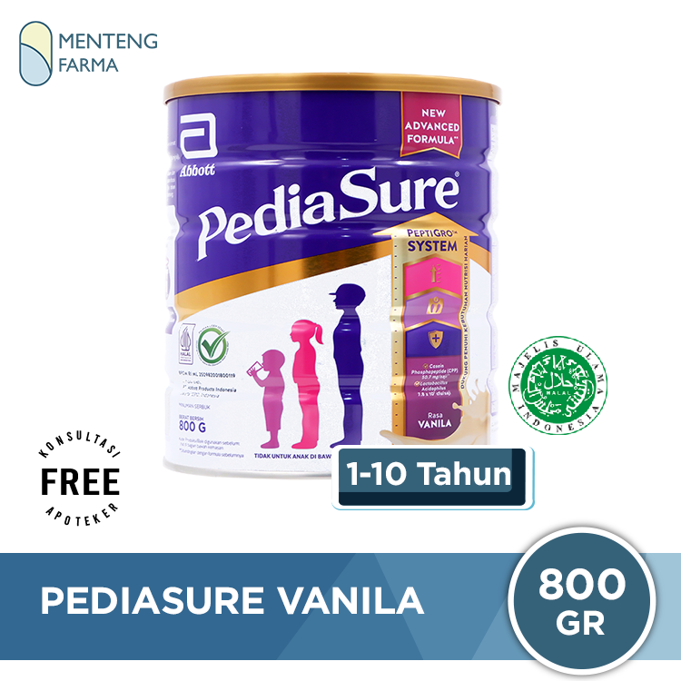 Pediasure Vanila 800 Gram - Susu Pendukung Nutrisi Pertumbuhan Anak