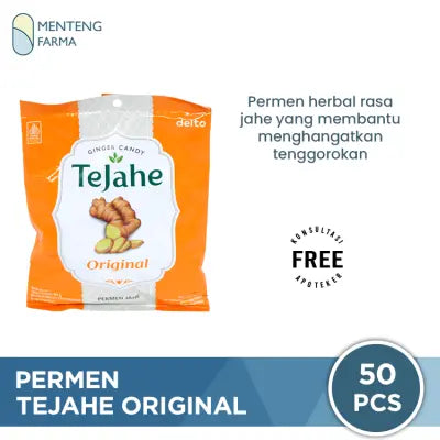 Permen Tejahe Original 50 Butir - Menghangatkan Tenggorokan