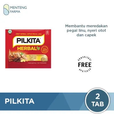 Pilkita 2 Tablet - Membantu meredakan Pegal Linu & Nyeri Otot