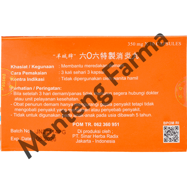 606 Specific Xiao Yan Wan - Obat Herbal Infeksi Saluran Kemih