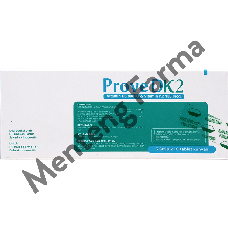 Prove DK2 10 Tablet Kunyah - Suplementasi Vitamin D dan K2