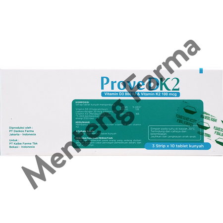 Prove DK2 10 Tablet Kunyah - Suplementasi Vitamin D dan K2 – Apotek