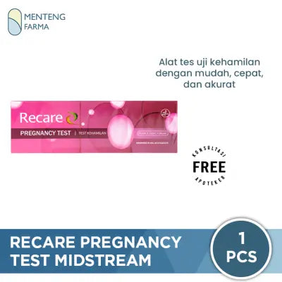 Recare tes kehamilan Midstream / test pack / pregnancy test - 1 Pack