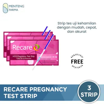 Recare tes kehamilan / test pack / pregnancy test - 3 strip