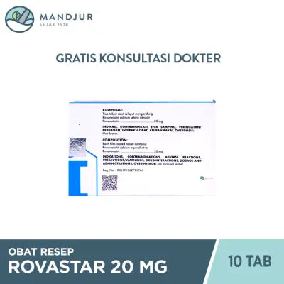 Rovastar 20 mg 10 Tablet