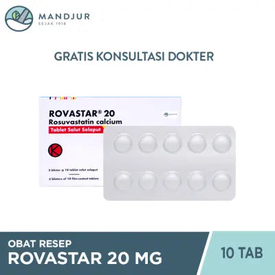 Rovastar 20 mg 10 Tablet