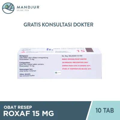 Roxaf 15 Mg 10 Tablet