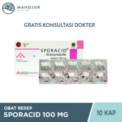 Sporacid 100 Mg 10 Kapsul