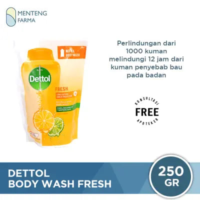 Sabun Mandi Cair Dettol ProFresh - 250 Gram