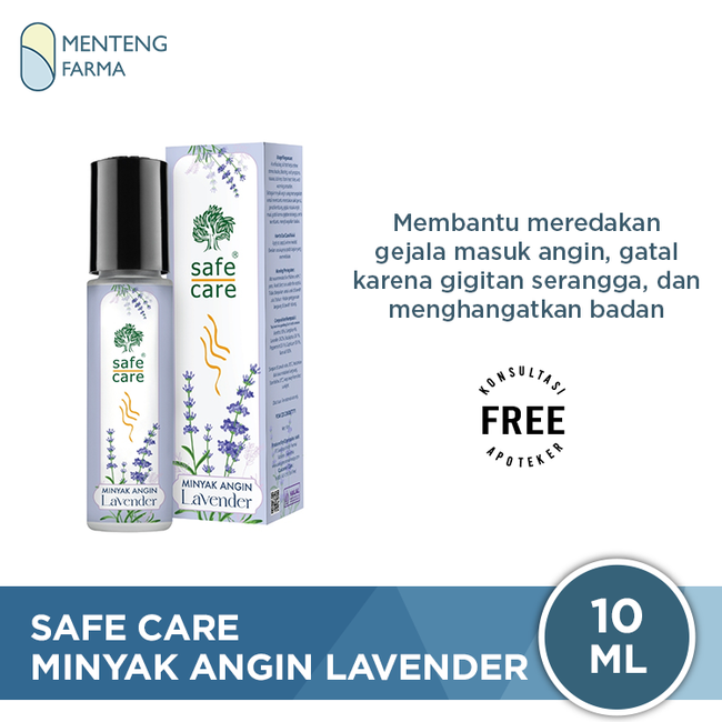 Safe Care Minyak Angin Lavender 10 mL - Meredakan Gejala Masuk Angin