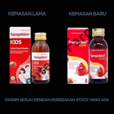 Sangobion Kids Sirup 100 mL - Suplemen Zat Besi & Vitamin B Kompleks Anak