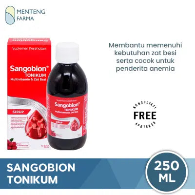 Sangobion Tonikum 250 mL - Suplemen Penambah Darah / Anemia