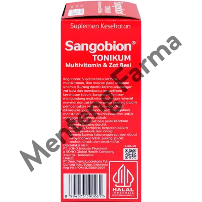 Sangobion Tonikum 250 mL - Suplemen Penambah Darah / Anemia