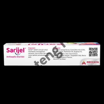 Sarijel 5 Gr - Oral Gel Untuk Nyeri Sariawan & Gusi, Luka Bibir & Dalam Mulut