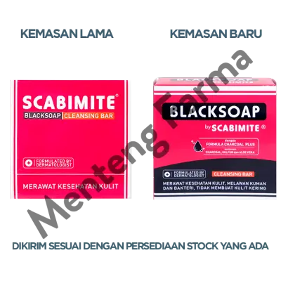 Scabimite Blacksoap 60 Gram - Sabun Perawatan Kulit Gatal