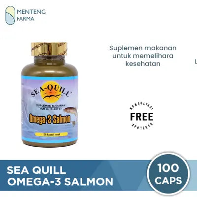 Sea Quill Omega-3 Salmon (Isi 100 softgels)
