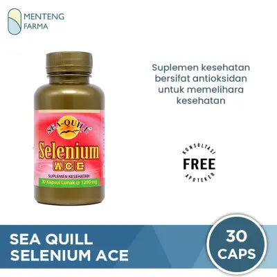 Sea Quill Selenium Plus ACE 30 Kapsul - Suplemen Antioksidan dan Anti Aging