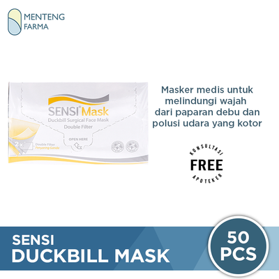 Sensi Mask Duckbill Face Mask Isi 50 Masker - Menteng Farma