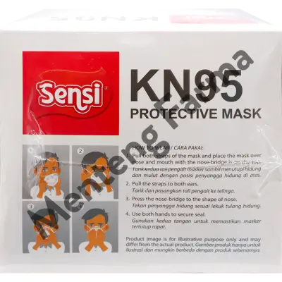 Sensi Mask KN95 Isi 20 Masker - Masker Pelindung 6 Ply Double Filter