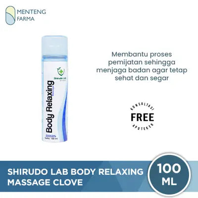 Shirudo Lab Body Relaxing Massage Spray Clove 100 ml - Body Relaxant Relaksasi Otot